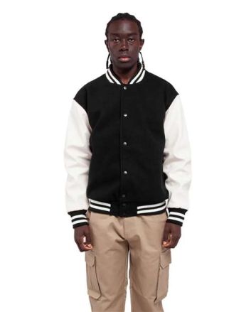 Shaka Wear Unisex Letterman Jacket SHLLJ
