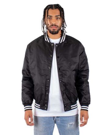 Shaka Wear Unisex Varsity Bomber Jacket SHVBJ