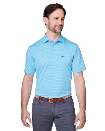 vineyard vines Men's Bradley Stripe Sankaty Polo G012426