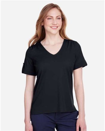 Devon & Jones Women's CrownLux Performance® Plaited Rolled Sleeve Shirt DG20WB