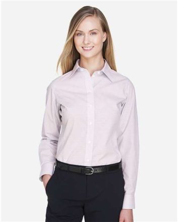 Devon & Jones Women's Crown Collection® Micro Tattersall Woven Dress Shirt DG510W
