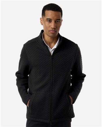 Devon & Jones Men's Berkeley Textured Full-Zip Jacket DG740