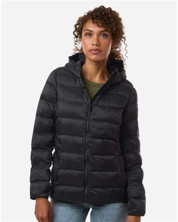 Weatherproof Women's Lightweight Poly-filled Hooded Puffer Jacket W26715