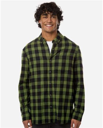 Boxercraft Men's Flannel Button Down Shirt BU7401