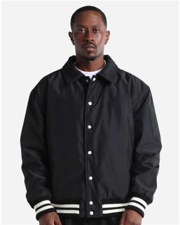 Shaka Wear Unisex Collared Varsity Jacket CVBJ
