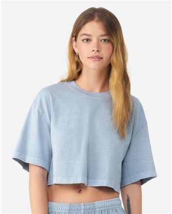 BELLA + CANVAS Women's Garment-Dyed Cropped Tee 6882GD