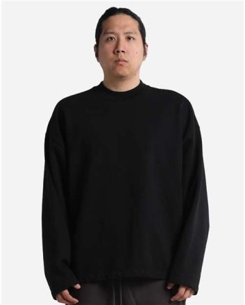 Shaka Wear Unisex Garment-Dyed Terry Long Sleeve Tee SHGTL
