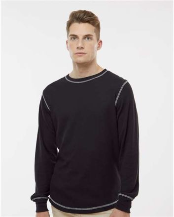 J. America Men's Vintage Thermal Long Sleeve T-Shirt 8238