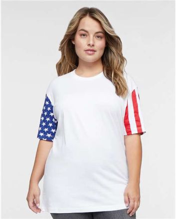 Code Five Unisex Stars & Stripes Tee 3976