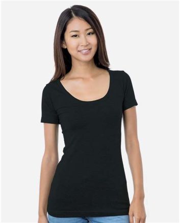 Bayside Women's USA-Made Scoop Neck T-Shirt 3405