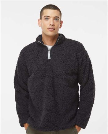 J. America Men's Sherpa Quarter-Zip Pullover 8454