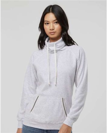 J. America Women’s Relay Cowl Neck Sweatshirt 8653J