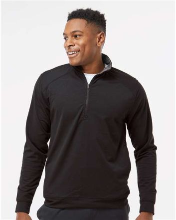 J. America Men's Omega Stretch Quarter-Zip Pullover 8434