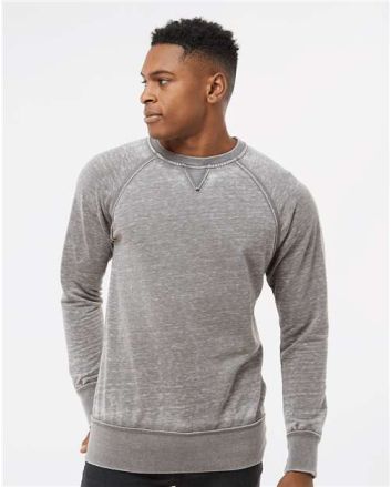 J. America Men's Vintage Zen Fleece Crewneck Sweatshirt 8920J