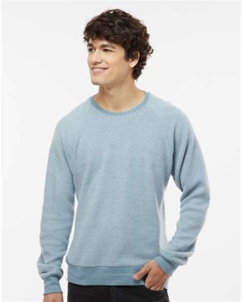 J. America Unisex Flip Side Fleece Crewneck Sweatshirt 8710A