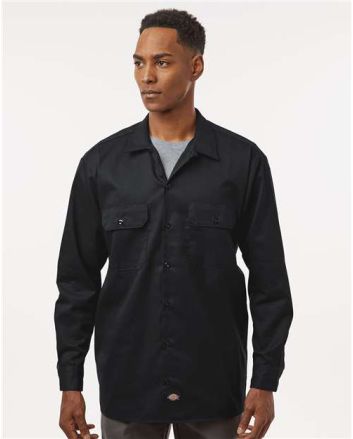 Dickies Men's Tall Long Sleeve Work Shirt 5574T
