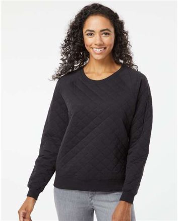 Boxercraft Women's Quilted Crewneck Pullover R08