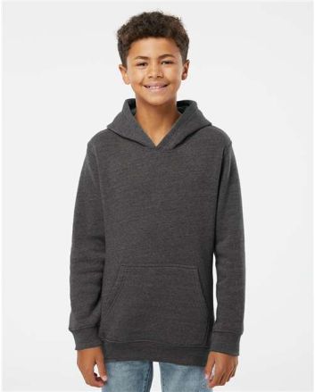 J. America Youth Triblend Fleece Hooded Sweatshirt 8880J