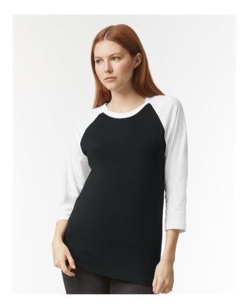 American Apparel Unisex CVC Raglan Tee 2003CVC