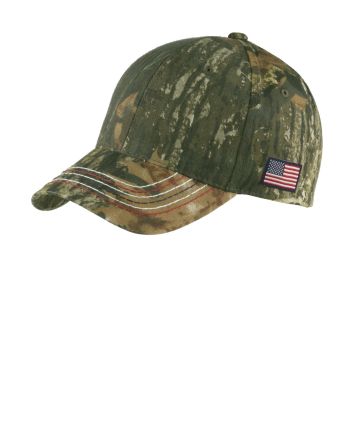 Port Authority &#174; Americana Contrast Stitch Camouflage Cap. C909
