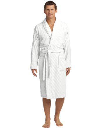 Port Authority &#174; Checkered Terry Shawl Collar Robe. R103
