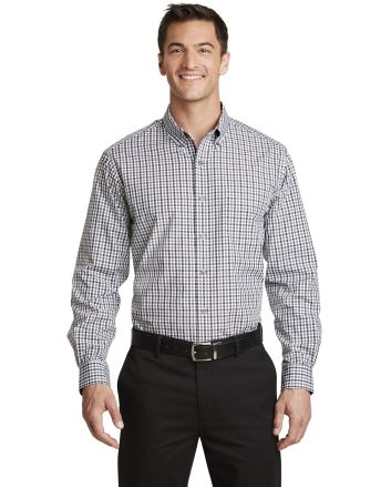 Port Authority &#174; Long Sleeve Gingham Easy Care Shirt. S654