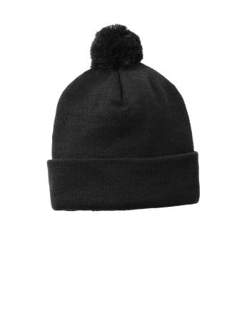 Sport-Tek  &#174;  Solid Pom Pom Beanie. STC37
