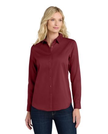 Port Authority &#174; Women's Long Sleeve SuperPro React &#153; Twill Shirt. LW808