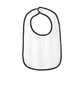 Rabbit Skins &#153; Infant Contrast Trim Terry Bib. RS1003