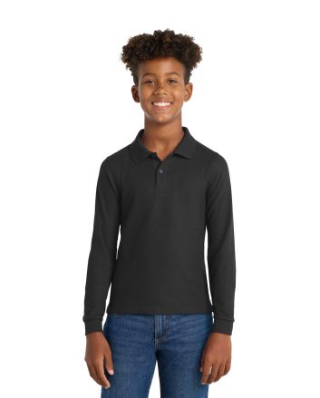 Port Authority &#174;  Youth Long Sleeve Silk Touch&#153; Polo.  Y500LS