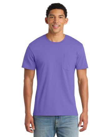 Port & Co &#153; Beach Wash &#174; Garment-Dyed Pocket Tee. PC099P