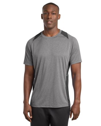 Sport-Tek &#174; Heather Colorblock Contender &#153; Tee. ST361