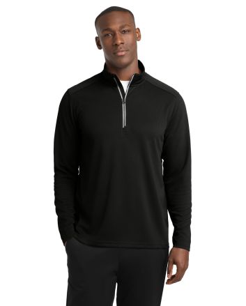 Sport-Tek &#174;  Sport-Wick &#174;  Textured 1/4-Zip Pullover.  ST860