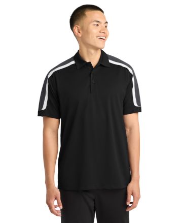 Sport-Tek &#174;  Tricolor Shoulder Micropique Sport-Wick &#174;  Polo. ST658