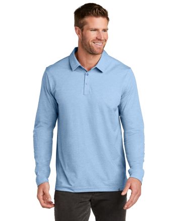 TravisMathew Oceanside Heather Long Sleeve Polo TM1MZ343