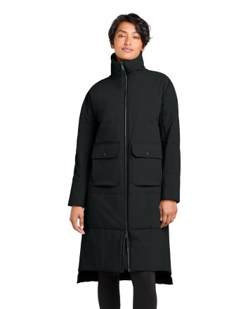 MiiR &#174;  Women's Sashiko Stretch Puffy Long Jacket MRAW445