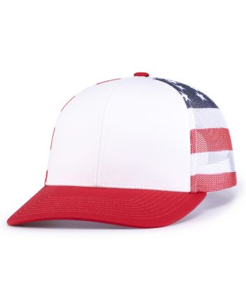 Pacific Headwear PRINTED TRUCKER CAP 104P
