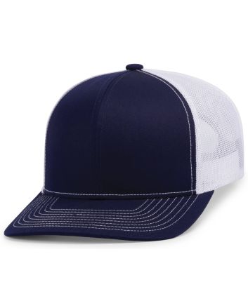 Pacific Headwear Contrast Stitch Trucker Snapback 104S