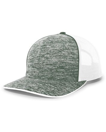 Pacific Headwear Aggressive Heather Trucker Snapback Cap 106C