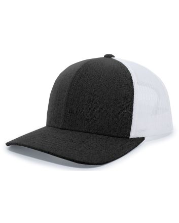 Pacific Headwear Heather Trucker Snapback Cap 110C