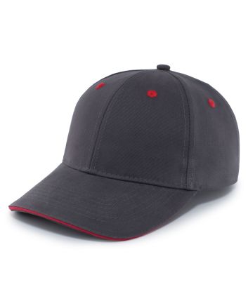 Pacific Headwear Brushed Twill Cap With Sandwich Bill 121C