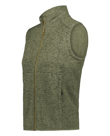 Holloway Ladies Alpine Sweater Fleece Vest 223742
