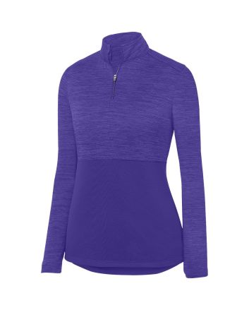 Augusta Sportswear Ladies Shadow Tonal Heather 1/4 Zip Pullover 2909