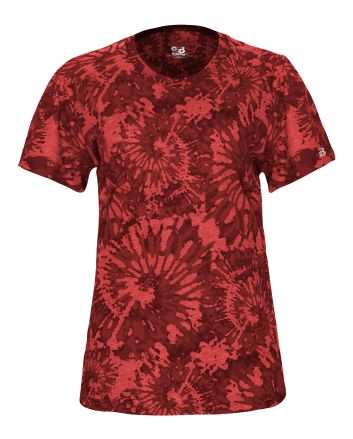 Badger Sport TIE-DYE TRI-BLEND WOMEN'S TEE 497400