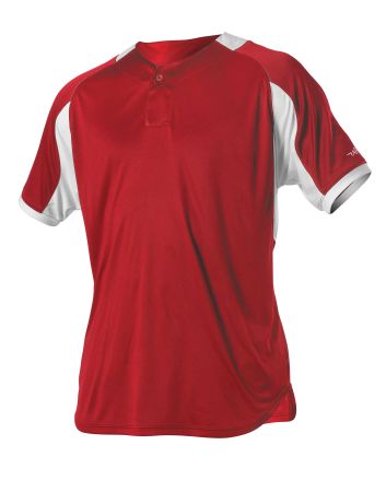Alleson Athletic YOUTH ONE BUTTON BASEBALL JERSEY 5081BY