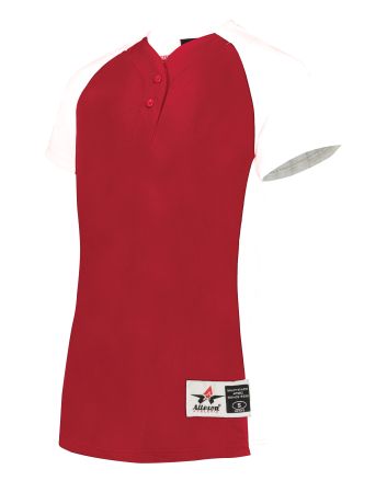 Alleson Athletic LADIES TWO-BUTTON SOFTBALL JERSEY 522PDW