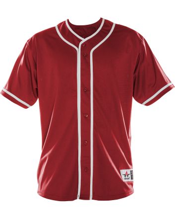 Alleson Athletic YOUTH DIAMOND FULL-BUTTON BASEBALL JERSEY 52MBBJY
