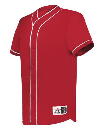 Alleson Athletic DIAMOND FULL-BUTTON BASEBALL JERSEY 52MBBJ