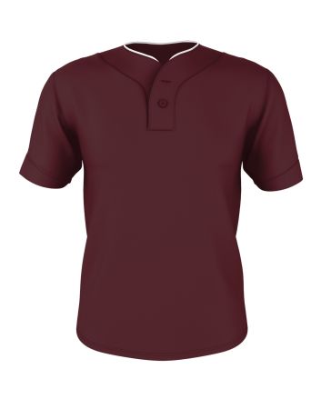 Alleson Athletic TWO BUTTON MESH BASEBALL JERSEY 52MTHJ