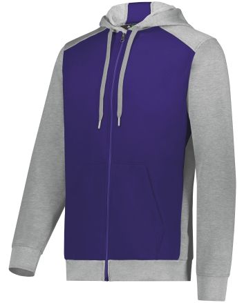 Augusta Sportswear Three-Season Fleece Full Zip Hoodie 6899